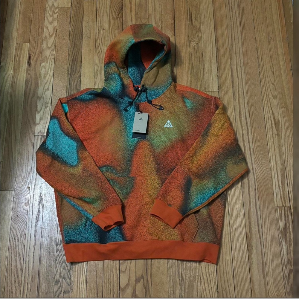 Nike ACG fleece multi color hoodie!